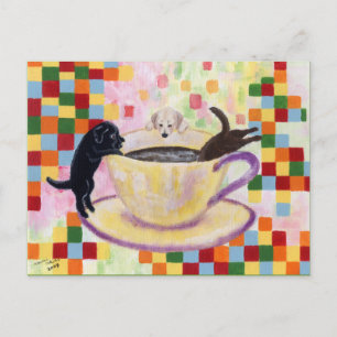 Coffee Labradors Postkarte