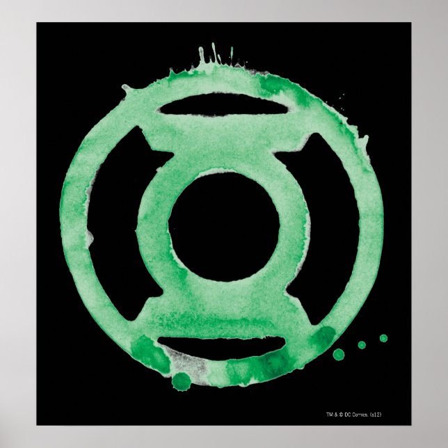 Coffee Lantern Symbol - Grün Poster (Vorne)