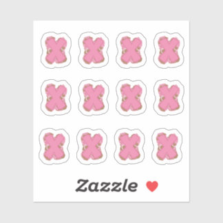 Coffee Letter X: Monogram Initial Sheet Aufkleber