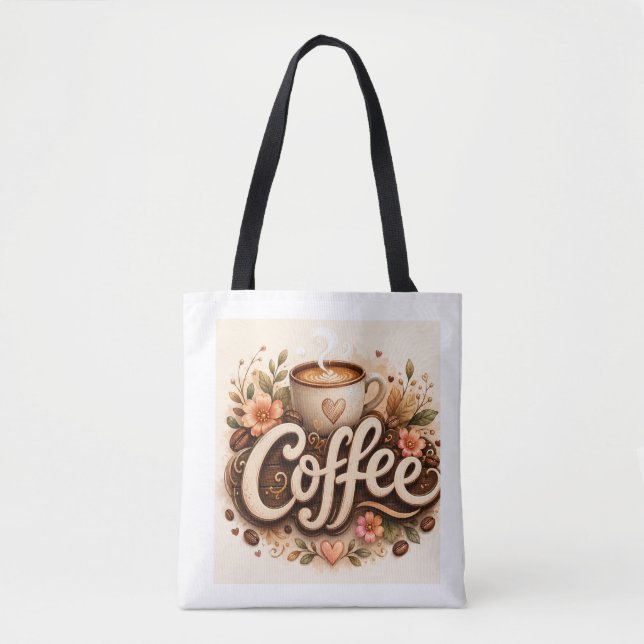 Coffee-Liebe Floral (Vorderseite)