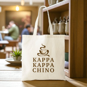 Coffee Life Funny Kappa Kappa Chino Tragetasche