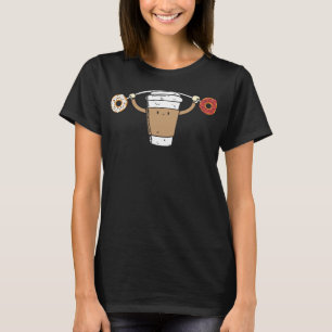 Coffee Lifting Donuts Funny Food Snatch Squat Barb T-Shirt