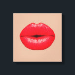 Coffee lips küssen Kuss Pop Art Leinwanddruck<br><div class="desc">Ein Pop Art Bild von hellroten Krümellippen,  die vor einem küss-farbenen Hintergrund küssen. Dieses Design wird von Pop,  Moderne,  Grafik,  Hipster-Kultur inspiriert und ist sicher ein Statement-Stück in Ihrer Zuhause</div>
