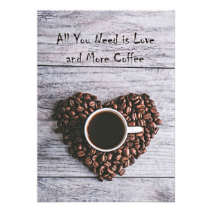 Coffee Lover All You Need Is Love And Coffee Fotodruck