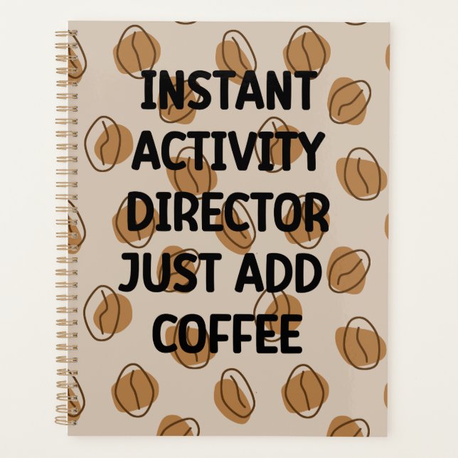 Coffee Lover Apprecife Gift Activity Director Planer (Vorderseite)