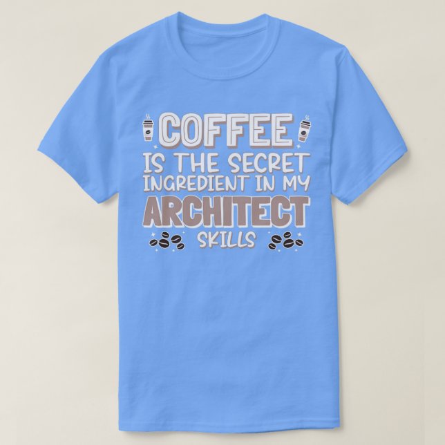 Coffee-Lover Architect T-Shirt (Design vorne)