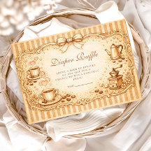 Coffee Lover Baby Shower Diapper Raffle