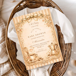 Coffee Lover Baby Shower Einladung