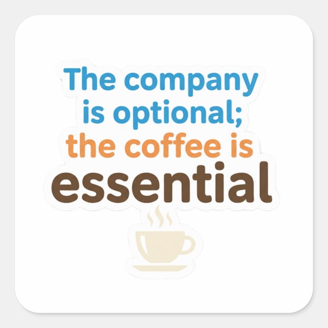 Coffee Lover Daily Ritual Sticker (Vorderseite)