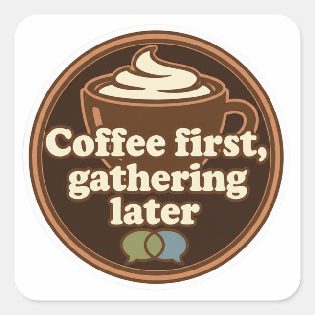 Coffee Lover Daily Ritual Sticker (Vorderseite)