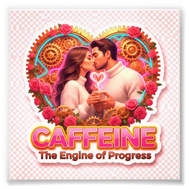 Coffee Lover Daily Ritual Sticker Fotodruck (Vorne)