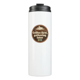 Coffee Lover Daily Ritual Sticker Thermosbecher