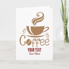 Coffee Lover Design – Minimal Coffee Cup Graphic Karte