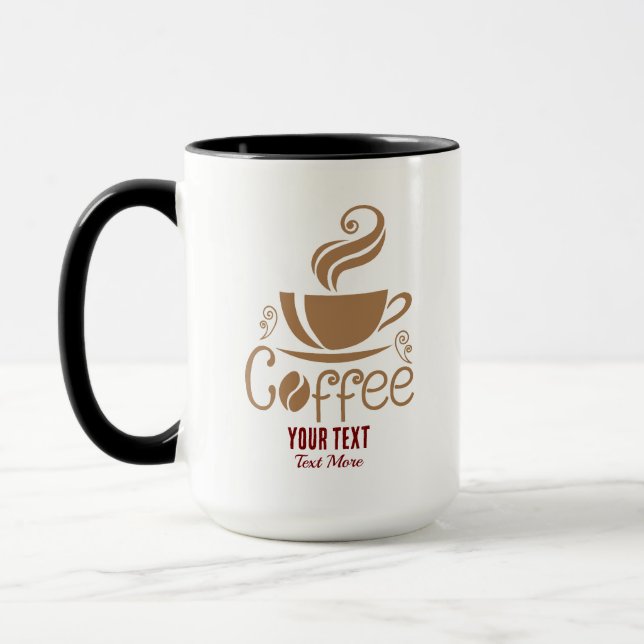 Coffee Lover Design – Minimal Coffee Cup Graphic Tasse (Links)