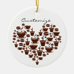 Coffee Lover Heart Thunder_Cove Keramik Ornament