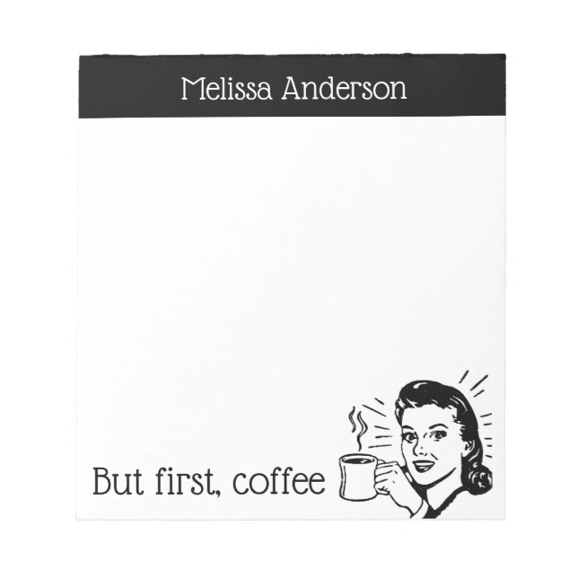 Coffee Lover Notepad Notizblock (Vorderseite)