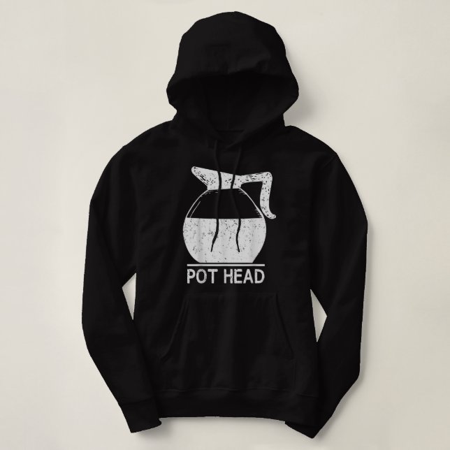 Coffee Lover Pot Head TShirt (Design vorne)