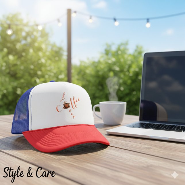 Coffee Lover Snapback - Stilvoller Trucker Hat Truckerkappe (Coffee Lover Snapback – Stylish Trucker Hat)
