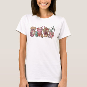 Coffee Lover Western Cowboy Thema T-Shirt