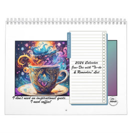 Coffee Lovers 2026 12-month Calendar  Kalender
