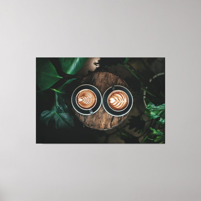 Coffee Lovers 60x40 Wall Art Great Gift Idea Leinwanddruck (Vorderseite)