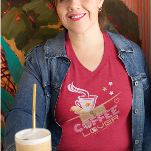 Coffee Lover's Design T-Shirt