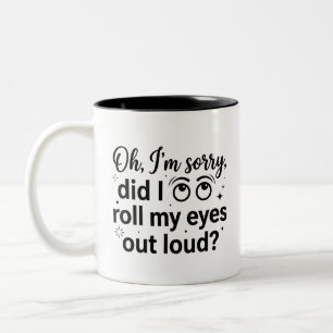 Coffee Lovers Loud Roll Becher 11oz Zwei-Töne Zweifarbige Tasse