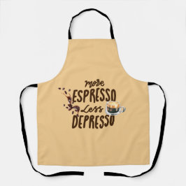 Coffee Lovers More Espresso Less Depresso Schürze