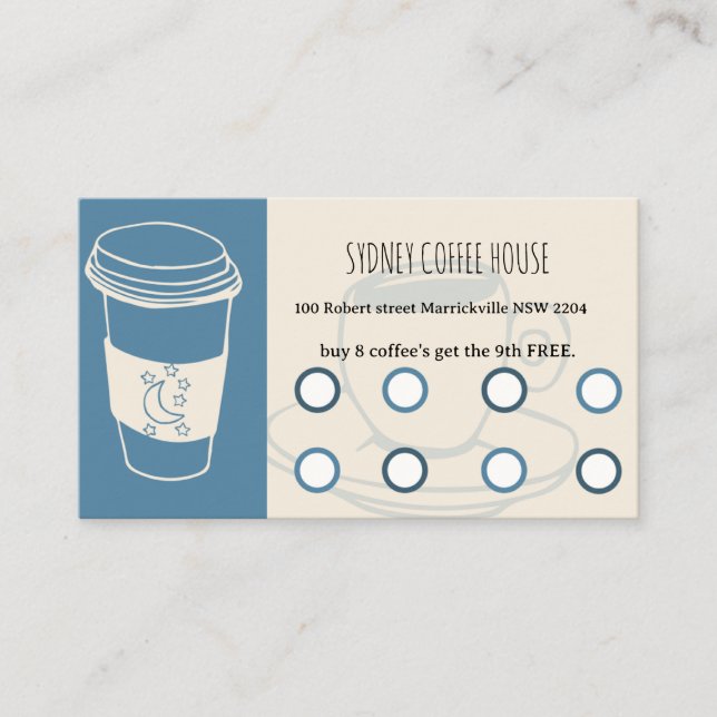 Coffee Loyalty Card Treuekarte (Vorderseite)