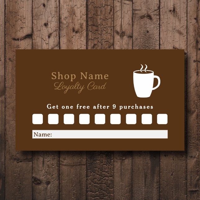Coffee Loyalty Card Visitenkarte (Coffee Loyalty Card)