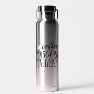 Coffee Mascara Notar Öffentliche Wasserflasche Trinkflasche