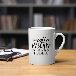 Coffee Mascara Notary Public Kaffeetasse