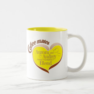 Coffee-Mates Zwei-Ton-Kaffeetasse Zweifarbige Tasse