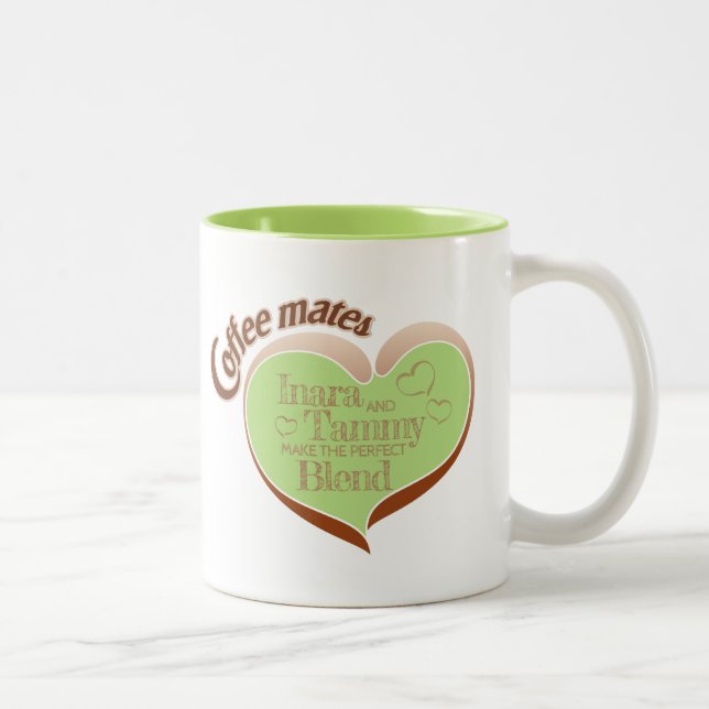 Coffee-Mates Zweifarbiges Kaffeetasse (Rechts)