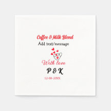 Coffee & milk blend love couple coffee red heart n