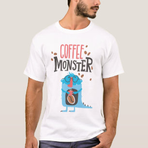 Coffee-Monster Lustig Einfach Modern Süß T-Shirt