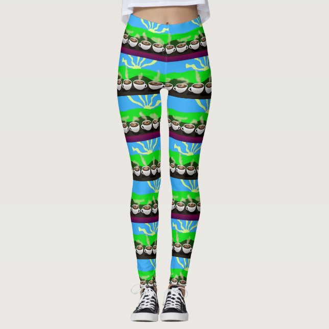 Coffee Morning Sunrise Leggings (Vorderseite)