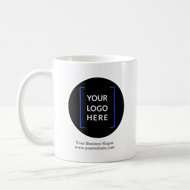 Coffee Mug Custom Company Logo Personalized Logo  Kaffeetasse (Links)