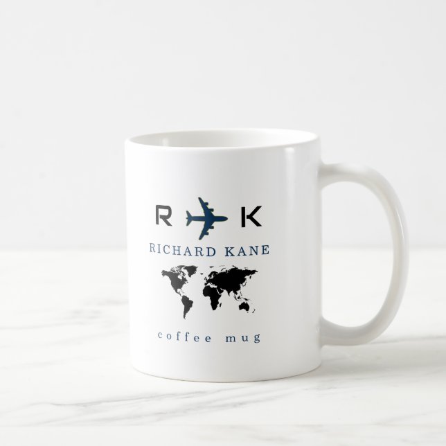 Coffee Mug for an airplane pilot Kaffeetasse (Rechts)
