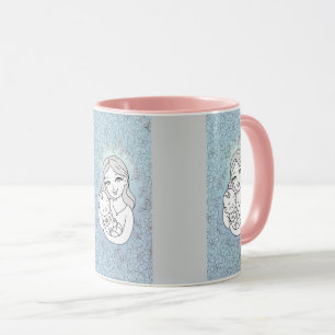 Coffee Mug,mom and son Tasse