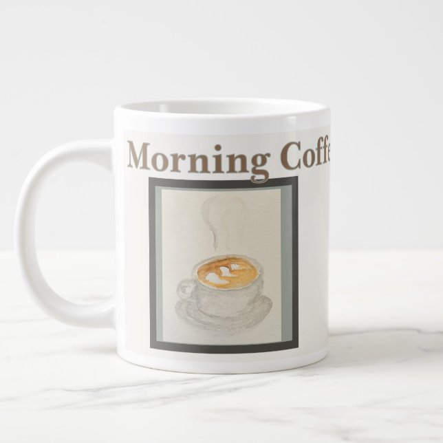 Coffee Mug: Morning Coffee Time Jumbo-Tasse (Links)