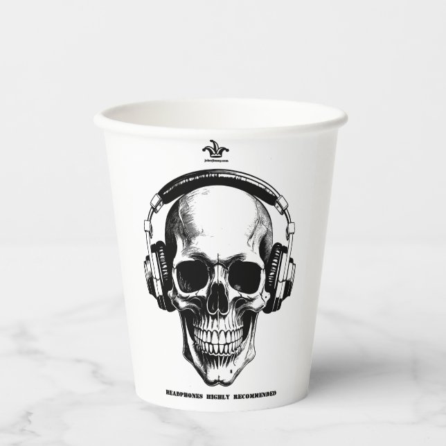 Coffee Mug Scull Pappbecher (Vorderseite)