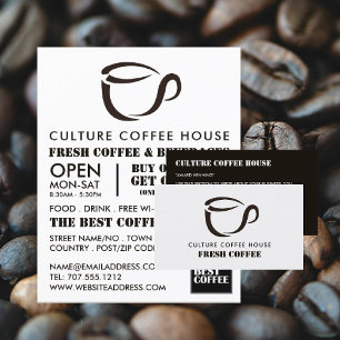 Coffee-Mug-Symbol, Barista, Café, Kaffeehaus Flyer