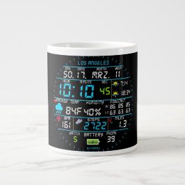 Coffee Mug with a Humorous Digital Design Jumbo-Tasse