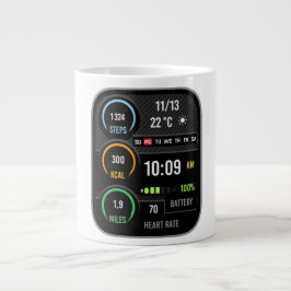 Coffee Mug with a Humorous Digital Design Jumbo-Tasse