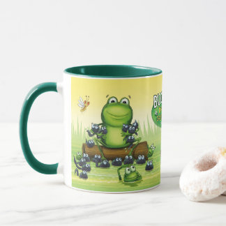 Coffee Mug with frogs design Tasse