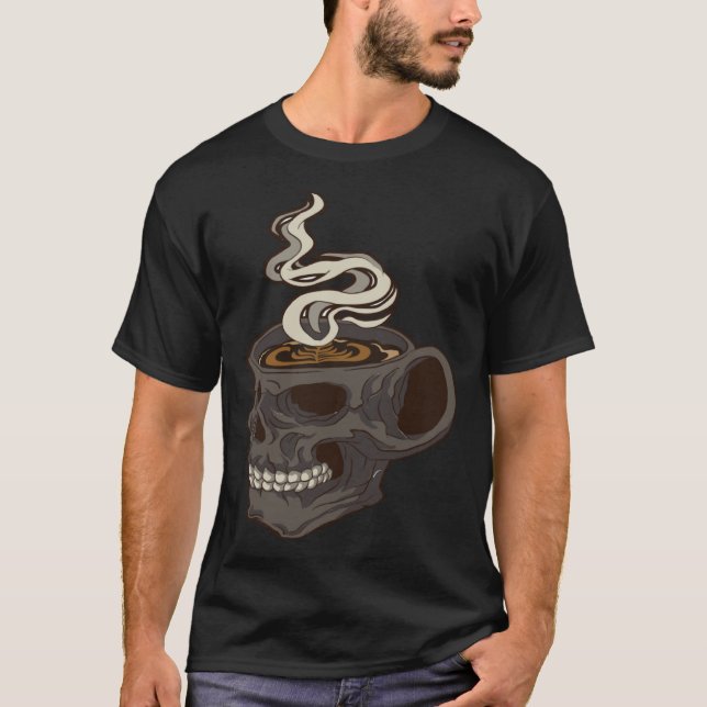 Coffee Mug with Skull Skeleton T-Shirt (Vorderseite)