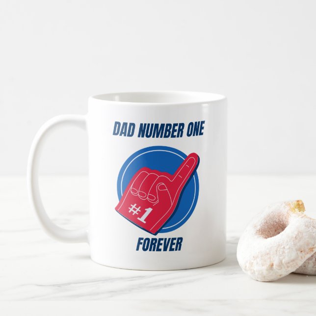 Coffee Mugs for  dad number one Kaffeetasse (Mit Donut)