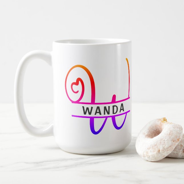 Coffee Mugs - Letter W Kaffeetasse (Mit Donut)
