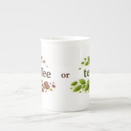 Coffee or Tea White Bone China Mug Prozellantasse